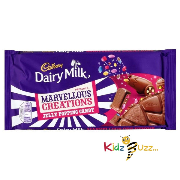 17 xCadbury Marvellous Creations Jelly Pop Candy Chocolate Bar 160g