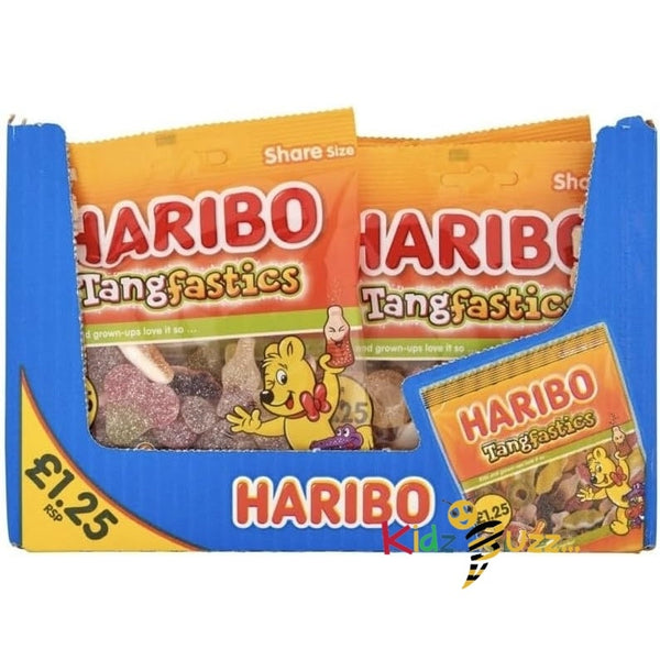 Haribo Tangfastics 140g Pack of 12 Jelly Sweets Candy