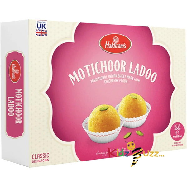 Rakhi Bundle, Haldiram's Sweet Box - Mortichoor Ladoo 300g, 1Pc Rakhi For Raksha Bandhan, A Festival For Brothers & Sisters Bond