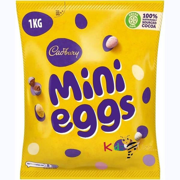 Cadbury Milk Chocolate Mini Eggs, Perfect For Easter Egg Hunts, 1 kg Pack of 1