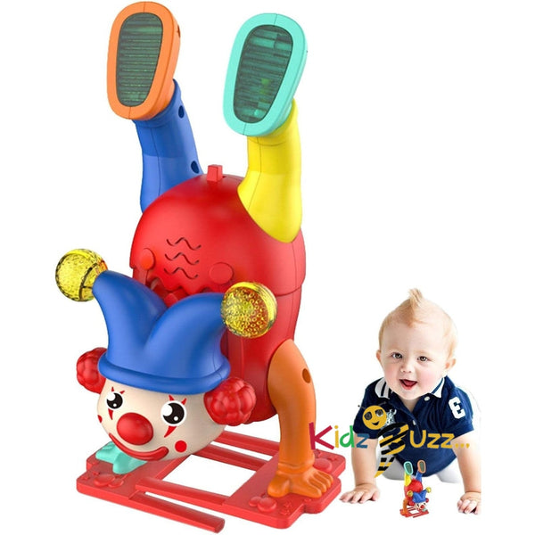 Electric Walking Toys, Baby Clown Walking On Hand Toys With Lights