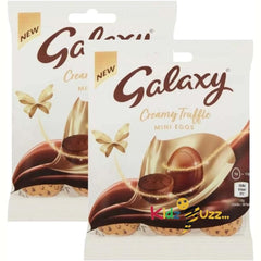 12 X Galaxy Mini Easter Eggs- Galaxy Truffles Milk Chocolate Easter Mini Eggs Bag 74g