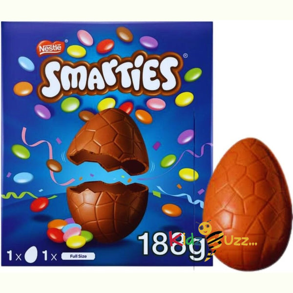 Easter Smarties Large Egg 188g - Milk Chocolate egg Treat for Easter I Delicious Treats for Easter