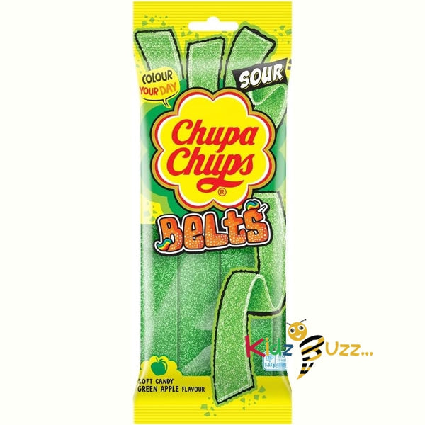 ChupaChups candy Sour Belts Apple Flavour Pack 90g X 18 Full Box