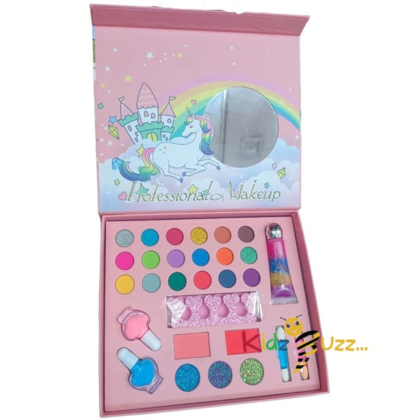 29 in 1 Unicorn Real Cosmetic Kids Makeup Kit for Girls Kids