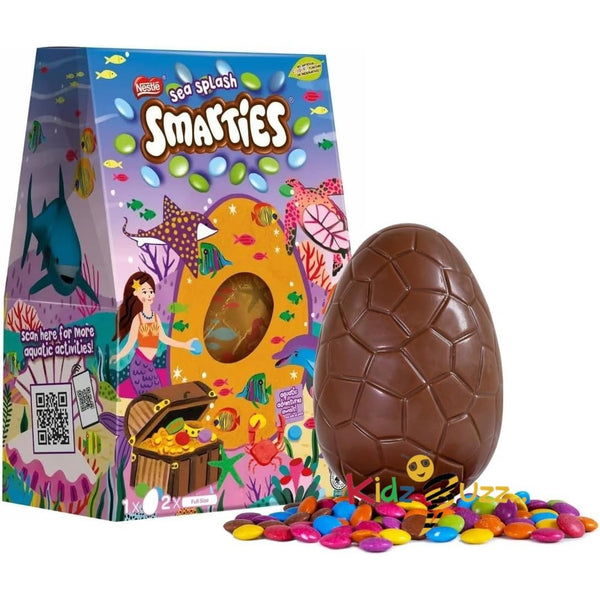 Smarties Extra Large Easter Egg - Nestle Milk Chocolate Sea Splash Chocolate Easter Egg 226g