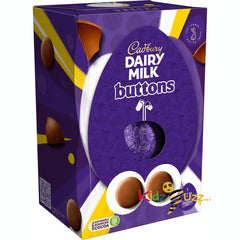 Cadbury Dairy Milk Chocolate Giant Buttons Easter Egg, 195g Pack Of 3