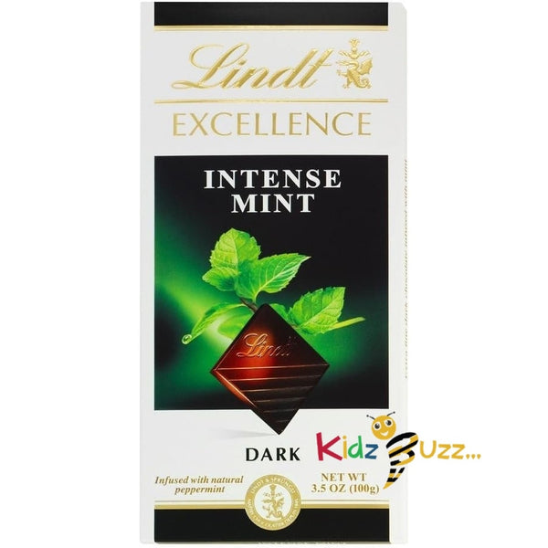 Lindt Excellence Intense Mint Dark Chocolate Bar, 3.5-Ounce Packages Pack of 12