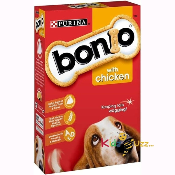 Bonio Chicken Dog Biscuits 650g pack of 5