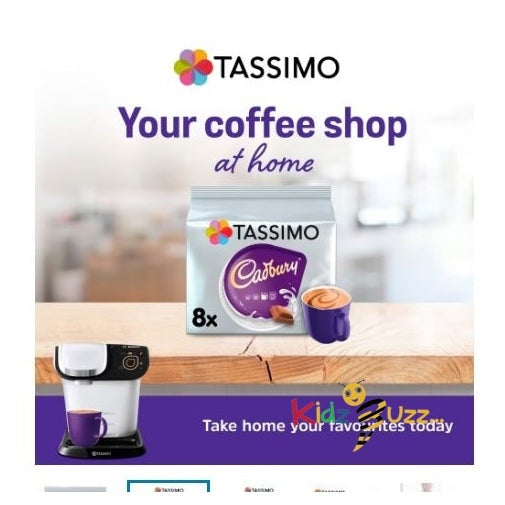 Tassimo Cadbury Hot Chocolate 8 Pods 240G