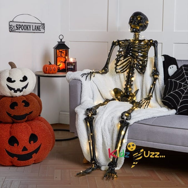 Haunted House Light Up Skeleton is sure to add a spine-chilling touch to your decorations.