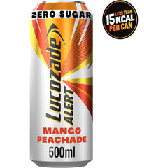 Lucozade Alert Mango Peachade 12x 500ml Can