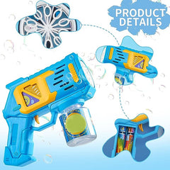 Ultimate Bubble Machine Gun for kids is The Fairy Tale LED Bubble Machine with Automatic Jets - kidzbuzzz