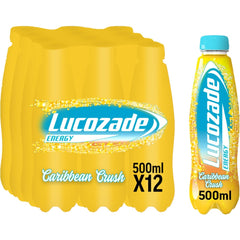 Lucozade Energy Carribbean Crush 12x500ml Yellow