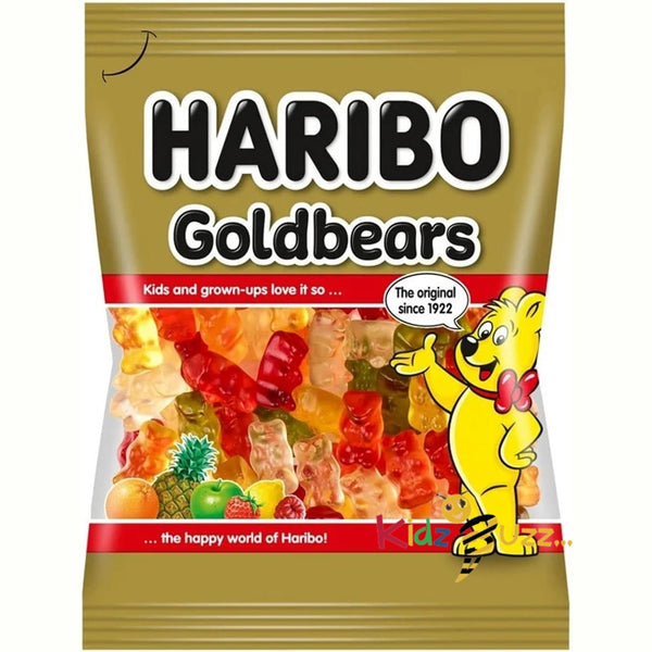 HARIBO Goldbears Gummy Bears – Assorted Fruit Flavors 140g Pack of 12