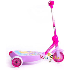 Huffy Disney Princess Bubble Electric Scooter For Kids 3-5 Years 6v Battery Toy Ride On Scooter With Bubble Machine ft Cinderella Belle & Jasmine, Pink, One Size