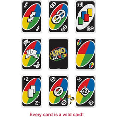 UNO All Wild Card Game, Gift for Kids, Family & Adult Game