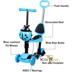 5 in 1 Scooter For Kids- Riding Scooter For Kids