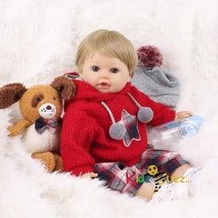 Reborn Baby Dolls, Soft Silicone Vinyl Limbs and Cloth Body Best Birthday Gift Set for Kids