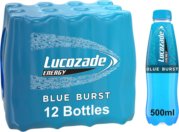 Lucozade Energy Blue Burst 500ml X 12 Pack