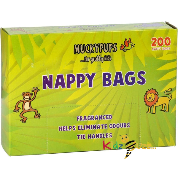 Mucky Pups Nappy Bags, 200 Count Pack of 5