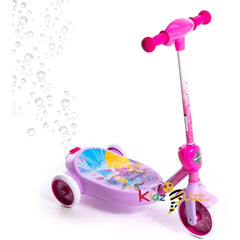 Huffy Disney Princess Bubble Electric Scooter For Kids 3-5 Years 6v Battery Toy Ride On Scooter With Bubble Machine ft Cinderella Belle & Jasmine, Pink, One Size