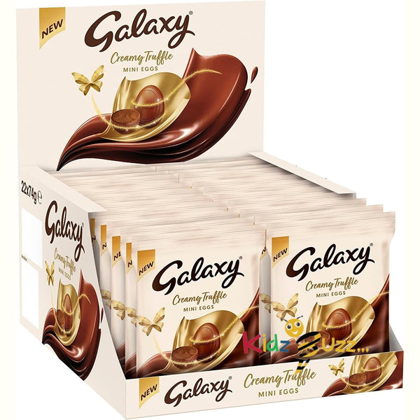 Galaxy Truffles Easter Mini Eggs Bag, Milk Chocolate, Chocolate Gift, Bulk Chocolate, 22 x 74g