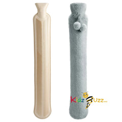 Long Hot Water Bottle with Soft Cover