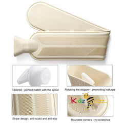 Long Hot Water Bottle with Soft Cover