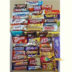 Mega Chocolate Gift Hamper, 50 Different Full Size Chocolate Bars Perfect Gift Pack Of 10 Box