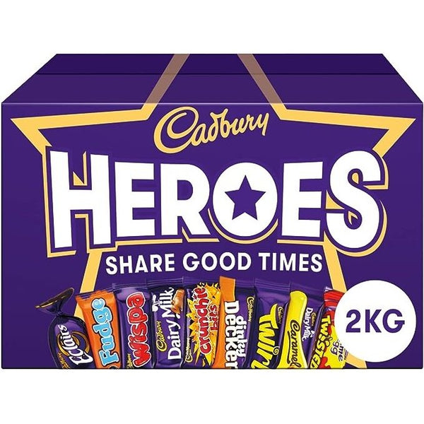 Cadbury Heroes Chocolate Bulk 2 kg Sharing Box - kidzbuzzz