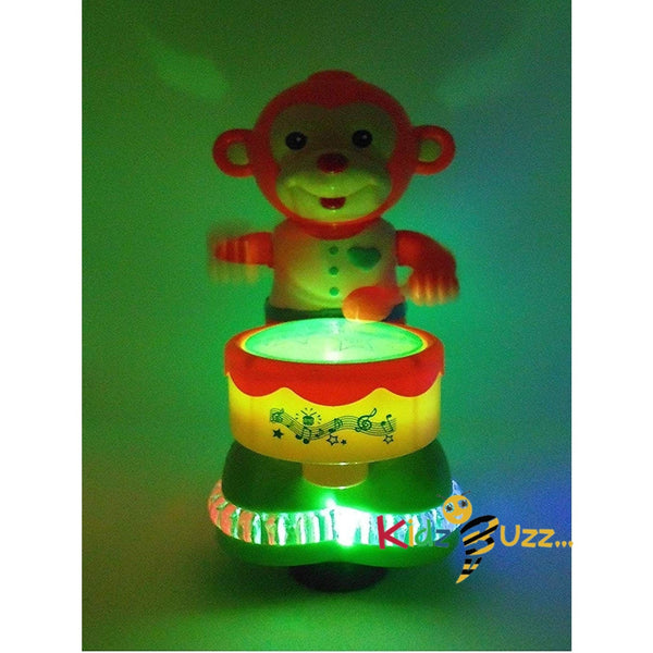 Monkey Drumming Show 4D Dazzling Light