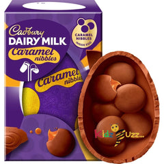 Cadbur6 X Dairy Milk Caramel Nibbles Chocolate Easter Egg 96g ,Perfect Easter Gift For Family, Friends