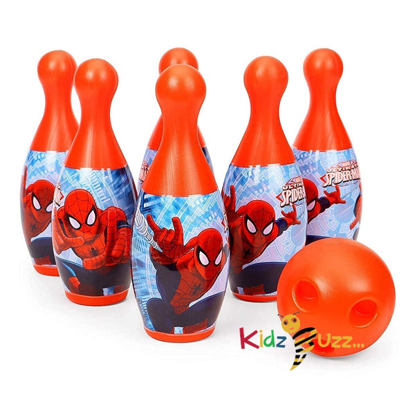 6 Pin 1 Ball Spiderman Bowling Game Set for Kids