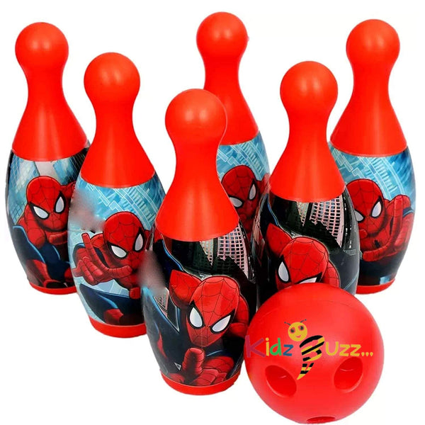 6 Pin 1 Ball Spiderman Bowling Game Set for Kids