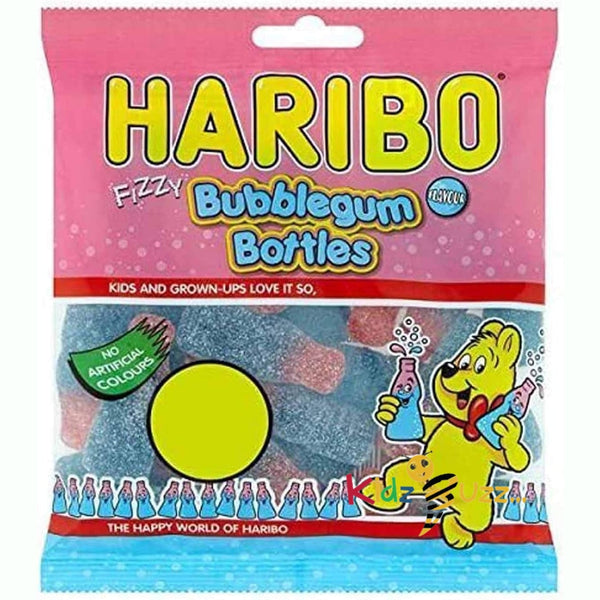 HARIBO Bubblegum Bottles Zing Bulk Sweets 12 Packs of 160g