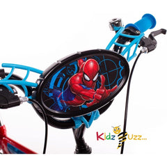 Huffy Spiderman 16 Inch Boys Bike - 5-7 Years - Red + Web Features