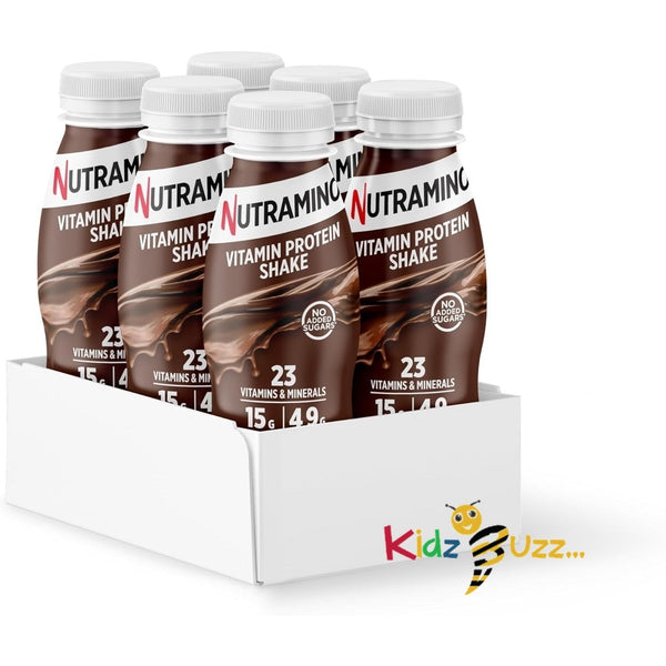 ON CRISPY BAR MARSHMALLOW 65G x 10 + NUTRAMINO VITAMIN PROTEIN SHAKER CHOCOLATE 6X325ML