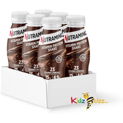 ON CRISPY BAR MARSHMALLOW 65G x 10 + NUTRAMINO VITAMIN PROTEIN SHAKER CHOCOLATE 6X325ML