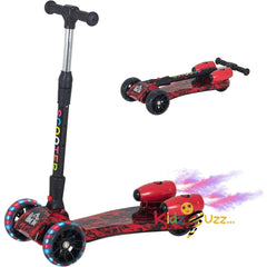 Spray Foldable Kick Scooter For Boys and Girls 3-6 Yrs