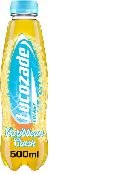 Lucozade Energy Carribbean Crush 12x500ml Yellow