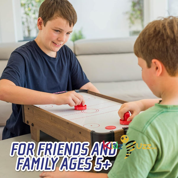 28" Air Hockey Table Game -Wooden Portable Table Game for Kids and Adults