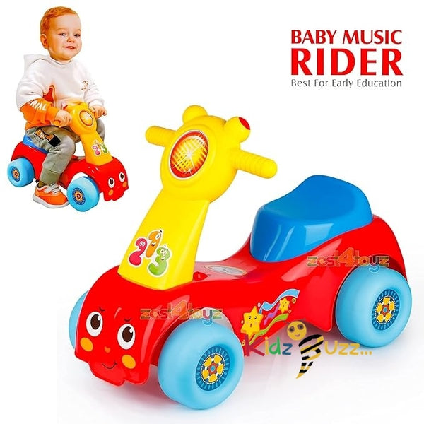 My First Ride On Kids Toy Car- Push Along Baby Walker For 18+ months - kidzbuzzz