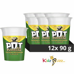 Pot Noodle Chicken & Mushroom Standard Pot Noodle 12x 90 g