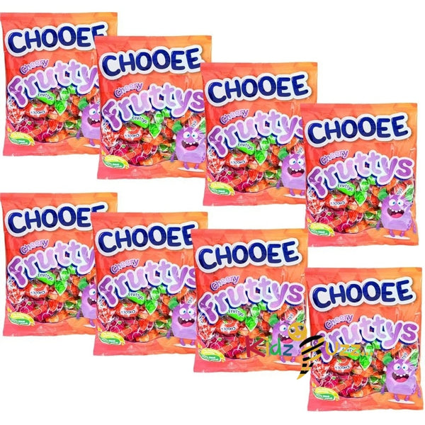 Chooee Cheery Fruttys Chewy Kids Gift Party sweet Bag 200g Pack of 8