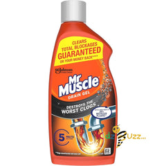 Mr Muscle Drain Unblocker, Drain Gel, 500ml X 6 pmp 4.49£