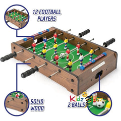 20" Table Top Football Game- Wooden Outdoor Indoor Game for Kids and Adults