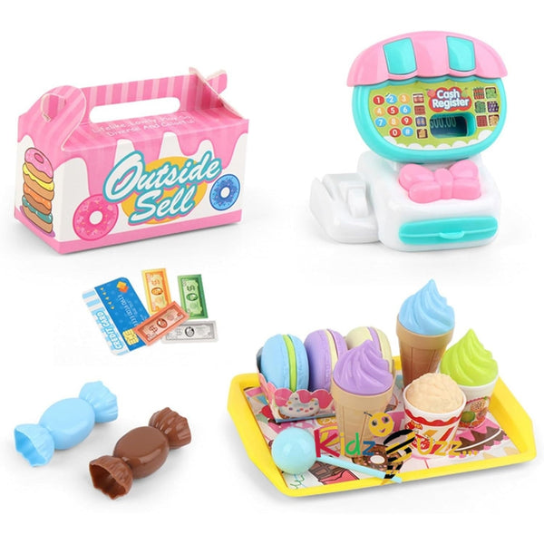 Kids Mini Toy Till Cash Register, Pretend Play Toys