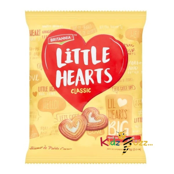 Britannia Little Hearts Classic Biscuits 75g Pack Of 3