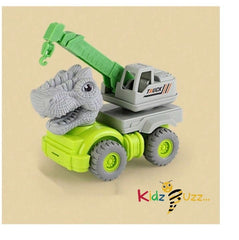 4 Pcs Dinosaur Engineering Vehicle Toy